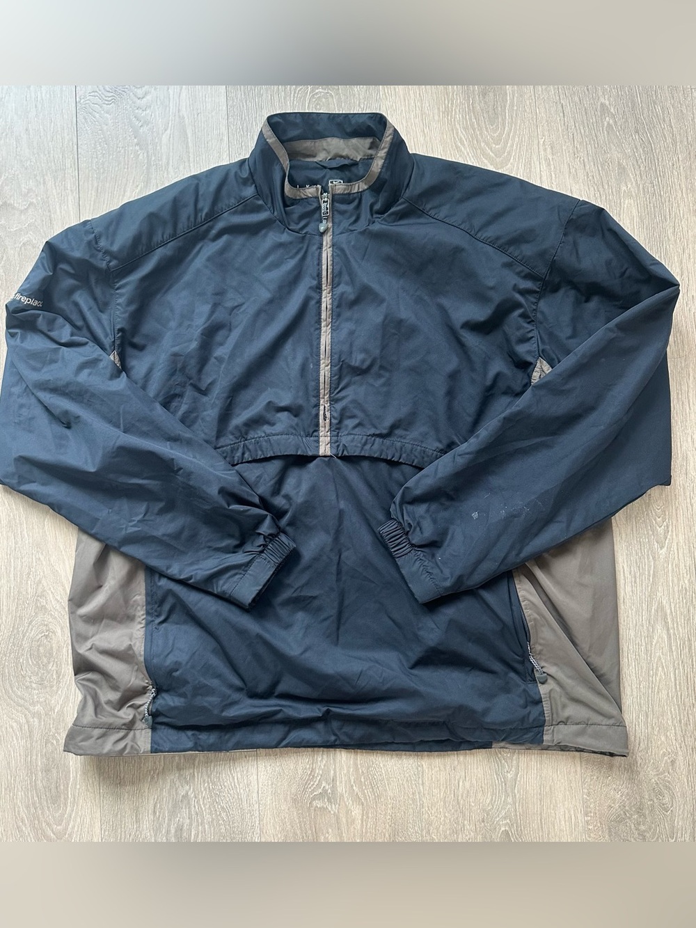 Nike Golf Clima-Fit Black and Brown Half-Zip Windbreaker Jacket Size XL